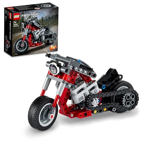 LEGO 42132 Technic Chopper Abenteuer-Bike, 2-in-1 Bausatz, Motorrad-Spielzeug, kreatives Geschenk für Jungen und Mädchen ab 7 Jahren, Fahrzeug-Set LEGO 42132 Technic Chopper Abenteuer-Bike, 2-in-1 Bausatz, Motorrad-Spielzeug, kreatives Geschenk für Jungen und Mädchen ab 7 Jahren, Fahrzeug-Set von LEGO
