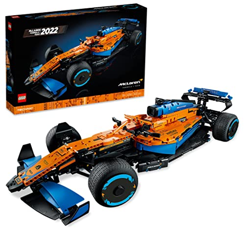 LEGO Technic McLaren Formel 1 Rennwagen, Set für Erwachsene, 1.434-teiliger F1-Motorsport-Modellbausatz, Geschenkidee zum Vatertag, für Männer, Frauen, Sammlerstücke, Heimdekoration 42141 von LEGO