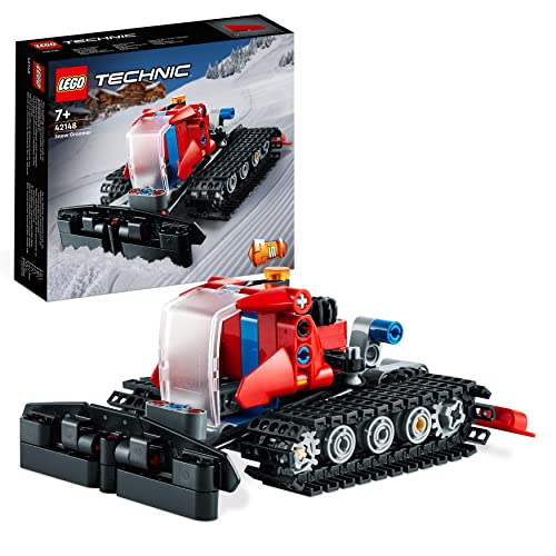 LEGO Technic Pistenraupe, 2in1 Winter-Fahrzeug-Modell-Spielzeug mit Schneemobil, Technik-Lernspielzeug für Jungen und Mädchen ab 7 Jahren, Geschenk zum Geburtstag 42148 von LEGO