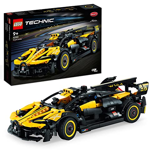 LEGO Technic Bugatti-Bolide, Auto-Modellbausatz, Sportwagen-Spielzeug, ikonisches Auto Set zum Sammeln, Bauspielzeug ab 9 Jahren 42151 von LEGO