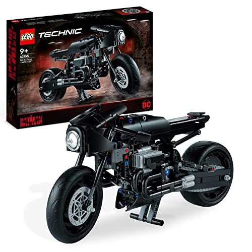 LEGO Technic The Batman - BATCYCLE Set, Motorrad-Spielzeug, maßstabsgetreuer Modellbausatz des ikonischen Superhelden-Bikes aus dem Film 2022 42155 von LEGO