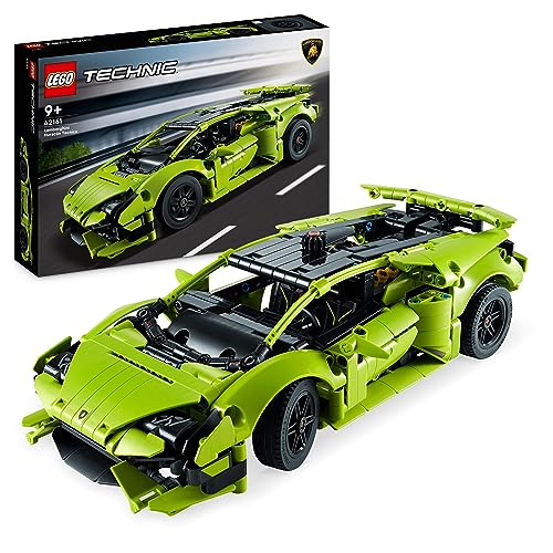 LEGO Technic Lamborghini Huracán Tecnica Spielzeugauto-Modellbausatz, Rennwagen-Bauset für Kinder, Jungen, Mädchen und Motorsport-Fans, Auto-Geschenk zum Sammeln 42161 von LEGO