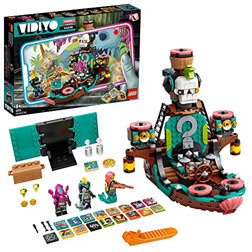 LEGO 43114 VIDIYO Punk Pirate Ship Beatbox Music Video Maker, Musik Spielzeug Set für Kinder mit AR App von LEGO