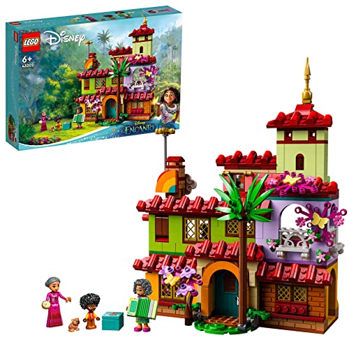 LEGO 43202 Disney Das Haus der Madrigals, Encanto, Spielzeug zum Bauen aus Encanto, Puppenhaus mit 2 Mini-Puppen, 1 Mikro-Puppe und Tieren, Geschenk für Kinder von LEGO