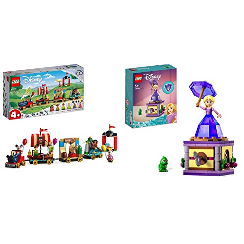 LEGO 43212 Disney: Disney Geburtstagszug Set mit Moana, Woody & 43214 Disney Princess Rapunzel-Spieluhr von LEGO