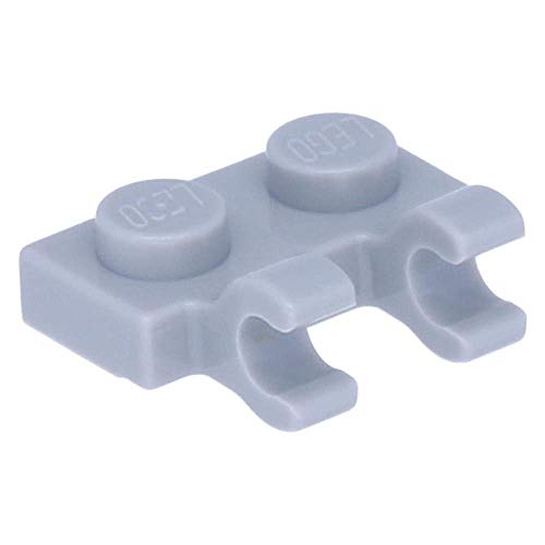 LEGO 50 x Platte, Modifiziert 1 x 2 mit horizontalen Clips Hellgrau von LEGO