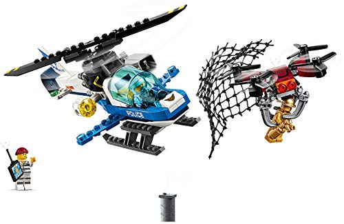 LEGO 60207 City Polizei Drohnenjagd, Hubschrauberspielzeug mit Netzkanone, Gefängnisausbruch Sets für Kinder LEGO 60207 City Polizei Drohnenjagd, Hubschrauberspielzeug mit Netzkanone, Gefängnisausbruch Sets für Kinder von LEGO