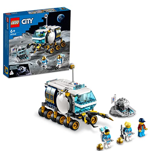LEGO 60348 City Mond-Rover, Weltraum-Spielzeug Ab 6 Jahren Für Mädchen Und Jungen, Mit Astronauten-Minifiguren NASA Serie Für Kinder von LEGO