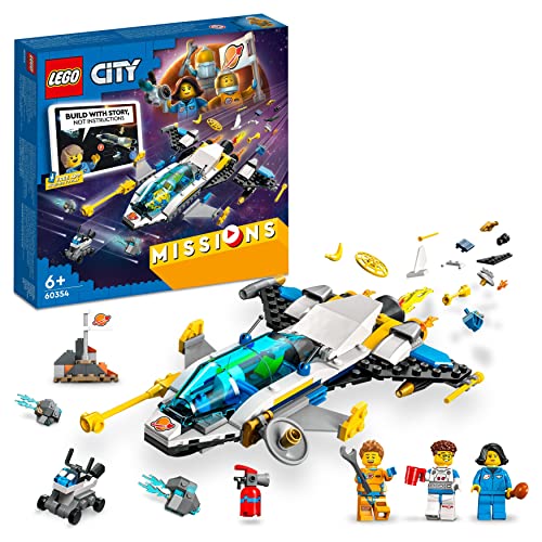 LEGO 60354 City Erkundungsmissionen im Weltraum, interaktives digitales Abenteuerspielset mit Raumschiff und 3 Minifiguren, Spielzeug ab 6 Jahre von LEGO