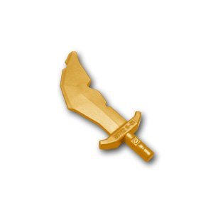 LEGO 60752-297 - Ninjago Krummsäbel für Minifiguren, pearl gold (1 Stück) von LEGO