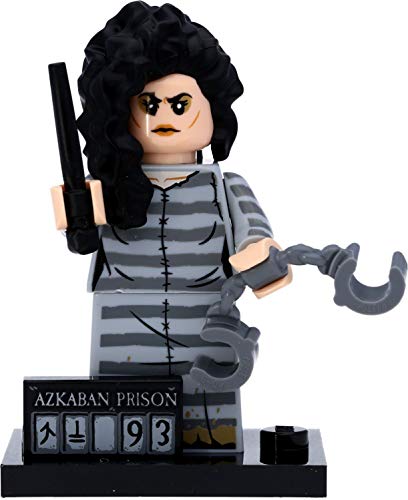 LEGO 71028 Harry Potter Minifigur in Geschenkbox #12 Bellatrix Lestrange im Askaban-Outfit und Häftlingsschild von Humew