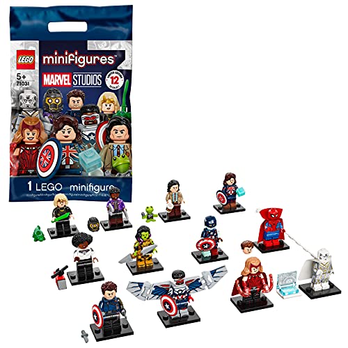 LEGO 71031 Minifiguren Marvel Studios Superhelden Bauspielzeug 1/12 Sammelfiguren kreative Geschenkidee für Jungen und Mädchen ab 5 Jahren (1 Stück - Stil per Zufall ausgewählt) von LEGO