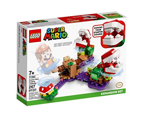 LEGO 71382 Super Mario Piranha-Pflanzen-Herausforderung – Erweiterungsset, Limonadendschungel, sammelbares modulares Spielset mit Stacheliger Figur von LEGO