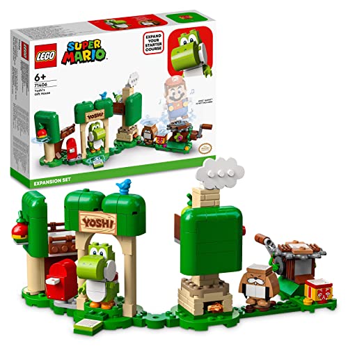 LEGO 71406 Super Mario Yoshis Geschenkhaus – Erweiterungsset, baubares Spielzeug, Yoshi Figur, zum kombinieren mit Mario, Luigi oder Peach Starterset von LEGO
