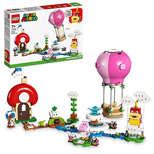 LEGO 71419 Super Mario Pfirsich's Garden Ballonfahrt Erweiterungsset 2023 Neu 7+ 453 Teile mit Pink Yoshi und Blue Toad von LEGO