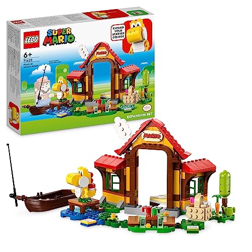 LEGO Super Mario Picknick bei Mario – Erweiterungsset, Spielzeug mit gelber Yoshi-Figur zum Kombinieren mit einem Starterset, Geschenk für Kinder, Jungen und Mädchen ab 6 Jahren 71422 von LEGO