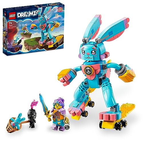 LEGO DREAMZzz 2-in-1 Izzie und Ihr Hase Bunchu Set, Baubares Kaninchen-Spielzeug mit Rollschuhen, 2 Arten für fantasievolles Spielen, basierend auf der TV-Serie, für Mädchen, Jungen ab 7 Jahren 71453 LEGO DREAMZzz 2-in-1 Izzie und Ihr Hase Bunchu Set, Baubares Kaninchen-Spielzeug mit Rollschuhen, 2 Arten für fantasievolles Spielen, basierend auf der TV-Serie, für Mädchen, Jungen ab 7 Jahren 71453 von LEGO