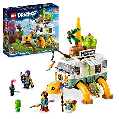 LEGO DREAMZzz Mrs. Castillos Schildkrötenbus, baue das Wohnmobil-Spielzeug aus der TV-Show auf 2 Arten, mit Figuren Mateo, Zoey und Z-Blob, Spielzeug für Kinder, Mädchen, Jungen ab 7 Jahren 71456 von LEGO
