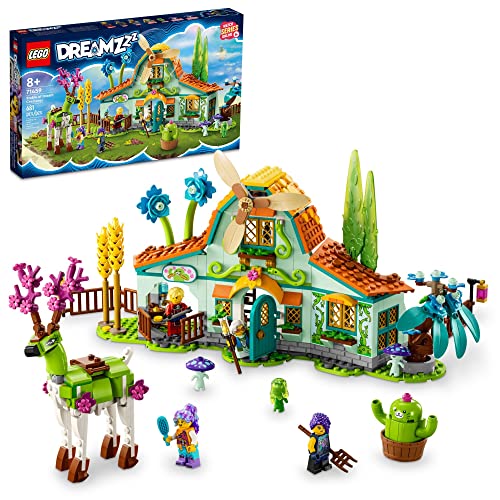 LEGO 71459 DREAMZzz Traumkreaturenstall, Bauernhof-Set mit Hirschfigur, die auf 2 Arten gebaut Werden kann, inklusive Minifiguren und mythischen Tieren, Spielzeug für Jungen und Mädchen von LEGO