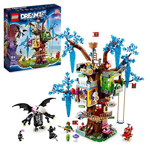 LEGO 71461 DREAMZzz Fantastisches Baumhaus Set, baue 2 Verschiedene Versionen, mit Mrs. Castillo, Izzie, Mateo und dem Nachtjäger als Minifiguren, fantasievolles Spielzeug basierend auf der TV-Show von LEGO