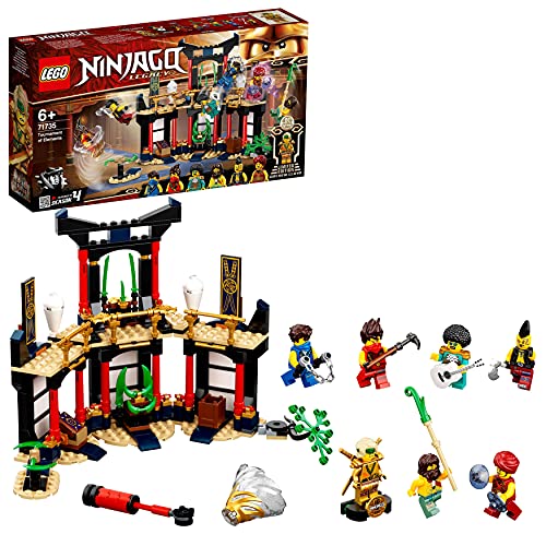LEGO 71735 NINJAGO Turnier der Elemente Tempel Bauset mit Kampfarena und sammelbarer Figur des Goldenen Ninja Lloyd, 6-99 Jahre von LEGO