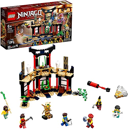 LEGO 71735 NINJAGO Turnier der Elemente Tempel Bauset mit Kampfarena und sammelbarer Figur des Goldenen Ninja Lloyd, 6-99 Jahre LEGO 71735 NINJAGO Turnier der Elemente Tempel Bauset mit Kampfarena und sammelbarer Figur des Goldenen Ninja Lloyd, 6-99 Jahre von LEGO