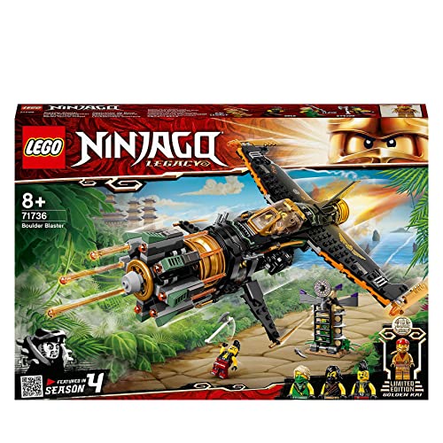 LEGO 71736 NINJAGO Coles Felsenbrecher Flugzeugspielzeug mit Gefängnis und sammelbarer Figur des Goldenen Ninja Kai LEGO 71736 NINJAGO Coles Felsenbrecher Flugzeugspielzeug mit Gefängnis und sammelbarer Figur des Goldenen Ninja Kai von LEGO