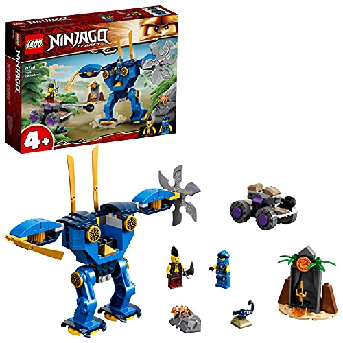 LEGO 71740 NINJAGO Jays Elektro-Mech Actionfigur, Spielzeug ab 4 Jahren, mit Spinne und Ninja Auto von LEGO