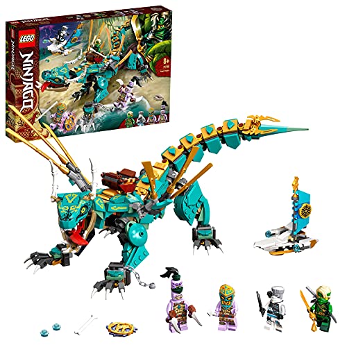 LEGO 71746 NINJAGO Dschungeldrache Bauset, mit Ninja Lloyd und Zane Minifiguren, Drache Spielzeug ab 8 Jahren für Jungen und Mädchen von LEGO