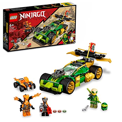 LEGO 71763 NINJAGO Lloyds Rennwagen EVO, Auto-Spielzeug ab 6 Jahren mit Rennauto und Schlangen-Figuren von LEGO