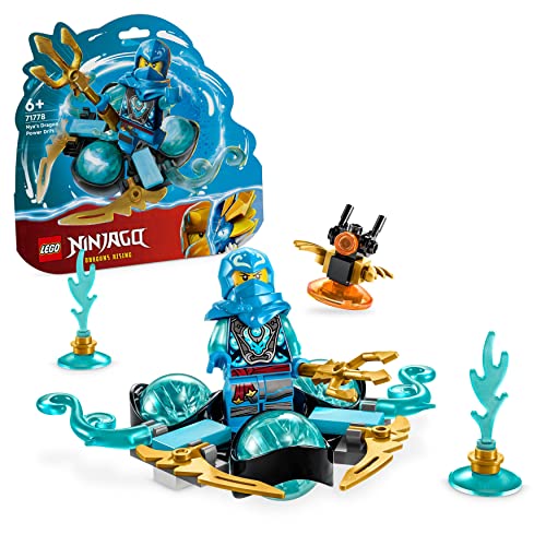 LEGO 71778 NINJAGO Nyas Drachenpowerpower-Spinjitzu-Drift Spielzeug, Spinner mit Kunststücken, NYA Minifigur zum Sammeln, kleines Geschenk für Kinder ab 6 Jahren von LEGO