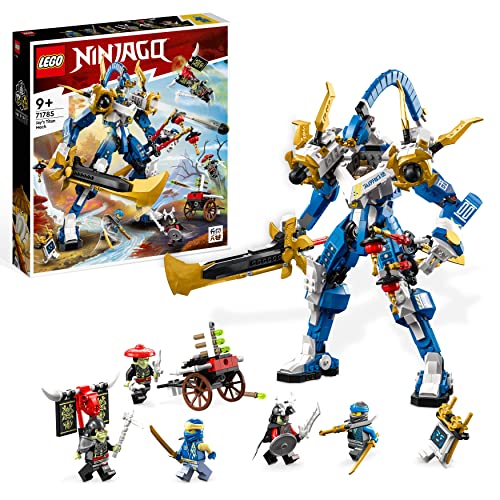 LEGO NINJAGO Jays Titan-Mech, Ninja-Spielset mit Jay, Nya und grüner Skelett-Krieger Minifiguren, Geschenk zum Geburtstag für Kinder ab 9 Jahren 71785 LEGO NINJAGO Jays Titan-Mech, Ninja-Spielset mit Jay, Nya und grüner Skelett-Krieger Minifiguren, Geschenk zum Geburtstag für Kinder ab 9 Jahren 71785 von LEGO
