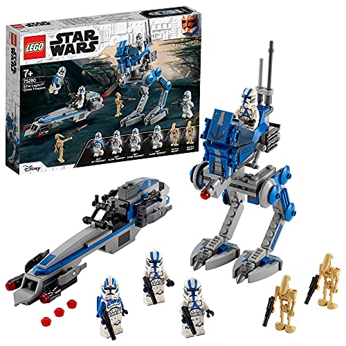LEGO 75280 Star Wars Clone Troopers der 501. Legion, Bauset mit Kampfdroiden und at-RT Walker LEGO 75280 Star Wars Clone Troopers der 501. Legion, Bauset mit Kampfdroiden und at-RT Walker von LEGO