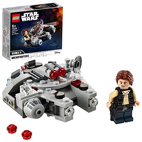 LEGO 75295 Star Wars Millennium Falcon Microfighter Spielzeug mit Han Solo Minifigur für 6-jährige Jungen und Mädchen, 6-99 Jahre von LEGO
