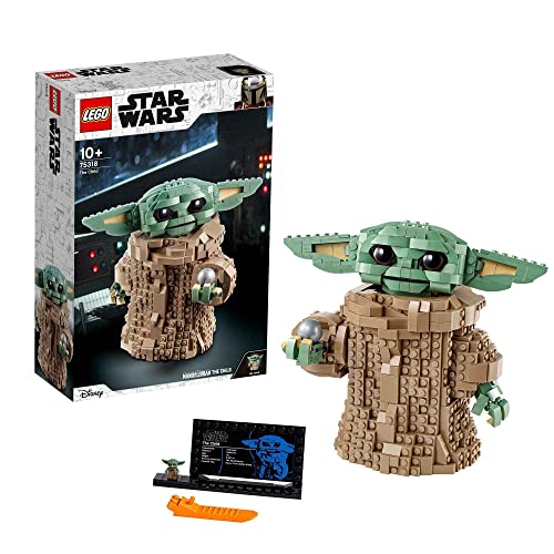 LEGO 75318 Star Wars: The Mandalorian Das Kind, große Baby-Yoda-Figur zum Bauen und Sammeln für Fans ab 10 Jahren, tolle Zimmer-Deko für Fans, Geschenkidee für Kinder und Erwachsene von LEGO