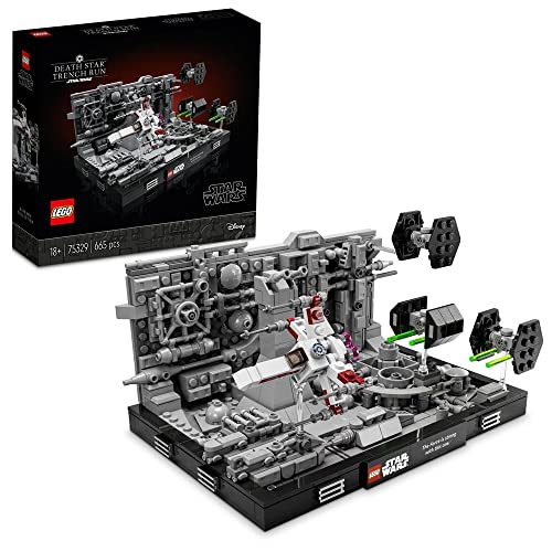 LEGO 75329 Star Wars Death Star Trench Run Diorama Set, Modellbausatz für Erwachsene mit Luke Skywalkers X-Wing, Fanartikel aus Eine Neue Hoffnung, Zimmer-Deko, Geschenk LEGO 75329 Star Wars Death Star Trench Run Diorama Set, Modellbausatz für Erwachsene mit Luke Skywalkers X-Wing, Fanartikel aus Eine Neue Hoffnung, Zimmer-Deko, Geschenk von LEGO