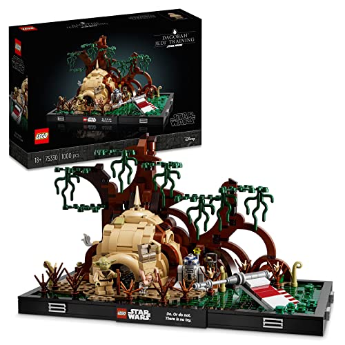 LEGO 75330 Star Wars Jedi Training auf Dagobah – Diorama Set für Erwachsene mit Luke Skywalker, Yoda und R2-D2-Figuren sowie Luke Skywalkers X-Wing, Geschenkidee für Männer, Frauen, Ihn, Sie LEGO 75330 Star Wars Jedi Training auf Dagobah – Diorama Set für Erwachsene mit Luke Skywalker, Yoda und R2-D2-Figuren sowie Luke Skywalkers X-Wing, Geschenkidee für Männer, Frauen, Ihn, Sie von LEGO