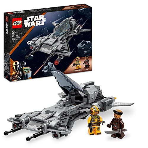 LEGO Star Wars Snubfighter der Piraten Set, The Mandalorian Staffel 3 Spielzeug zum Bauen mit Starfighter Modell, Pilot und Vane Minifiguren, Sammelstück Geschenk für Kinder 75346 von LEGO