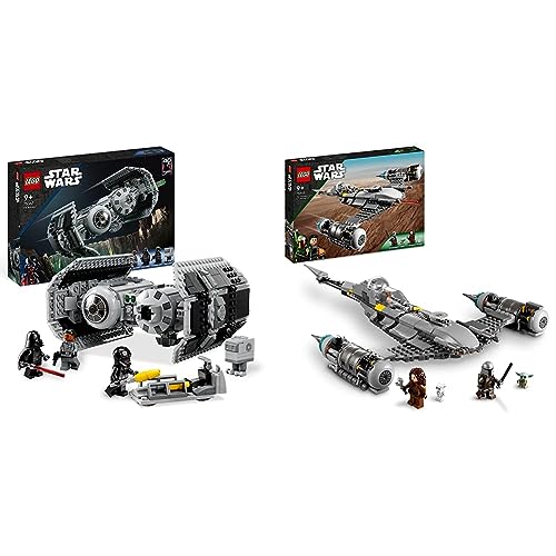 LEGO 75347 Star Wars TIE Bombe Modellbausatz mit Darth Vader Minifigur mit Lichtschwert und Gonk-Droide & 75325 Star Wars Der N-1 Starfighter des Mandalorianers aus Das Buch von Boba Fett von Star Wars