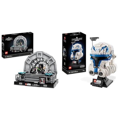 LEGO 75352 Star Wars Thronsaal des Imperators – Diorama & Star Wars Captain Rex Helm Set von LEGO
