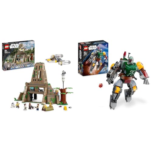 LEGO 75365 Star Wars: Eine Neue Hoffnung Rebellenbasis auf Yavin 4 mit 10 Minifiguren & 75369 Star Wars Boba Fett Mech von LEGO