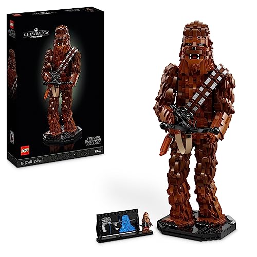 LEGO Star Wars Chewbacca, Wookie-Figur zum Sammeln, Bogenspanner, Minifigur und Infotafel, Die Rückkehr der Jedi-Ritter, Modell-Bausatz für Erwachsene, kreatives Geschenk für Männer und Frauen 75371 von LEGO