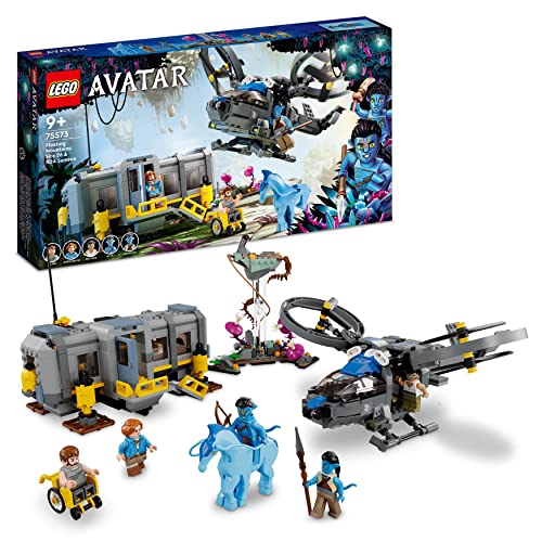 LEGO 75573 Avatar Schwebende Berge: Site 26 und RDA Samson, baubares Helikopter-Spielzeug für Kinder mit Schreckenspferd-Tierfigur und 5 Minifiguren von LEGO