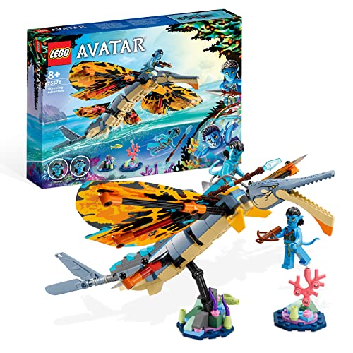 LEGO 75576 Avatar Skimwing Abenteuer, 2022 Avatar: The Way of Water Sammlerstück für Jungen und Mädchen, Pandora, Tonowari und Jake Sully Minifiguren von LEGO
