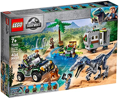 LEGO 75935 Jurassic World Baryonyx' Kräftemessen: die Schatzsuche, Dinosaurier Spielset mit Offroad-Buggy Spielzeug, Bauset von LEGO