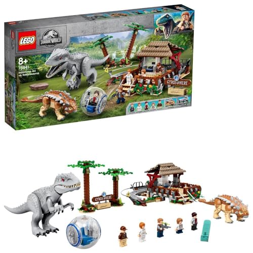 LEGO 75941 Jurassic World Indominus Rex vs. Ankylosaurus, Dinosaurier Set mit Gyrosphäre von LEGO