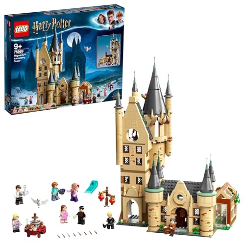 LEGO 75969 Harry Potter Astronomieturm auf Schloss Hogwarts, Spielzeug kompatibel mit der Großen Halle von Hogwarts und der Peitschenden Weide von LEGO