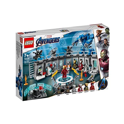 LEGO 76125 Super Heroes Marvel Avengers Iron Mans Werkstatt, Set mit 6 Minifiguren, Superhelden Spielzeug ab 7 Jahre von LEGO