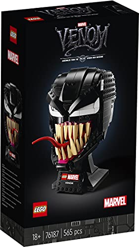 LEGO 76187 Marvel Spider-Man Venom Maske-Modellbausatz, Basteln für Erwachsene, Fanartikel, Geschenkidee für Sammler, beeindruckende Zimmer-Deko LEGO 76187 Marvel Spider-Man Venom Maske-Modellbausatz, Basteln für Erwachsene, Fanartikel, Geschenkidee für Sammler, beeindruckende Zimmer-Deko von LEGO