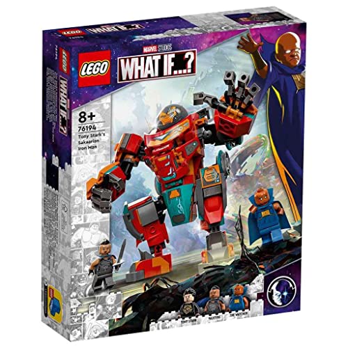 LEGO 76194 Marvel Tony Starks Sakaarianischer Iron Man, Action-Figur mit Transformer-Spielzeugauto Für Kinder Ab 8 Jahren LEGO 76194 Marvel Tony Starks Sakaarianischer Iron Man, Action-Figur mit Transformer-Spielzeugauto Für Kinder Ab 8 Jahren von LEGO